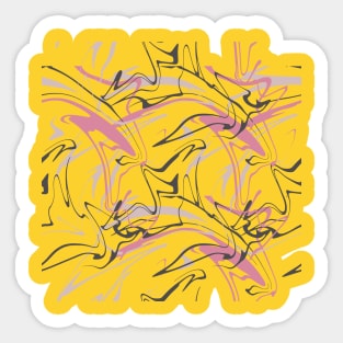 Memphis Abstract Pattern Sticker